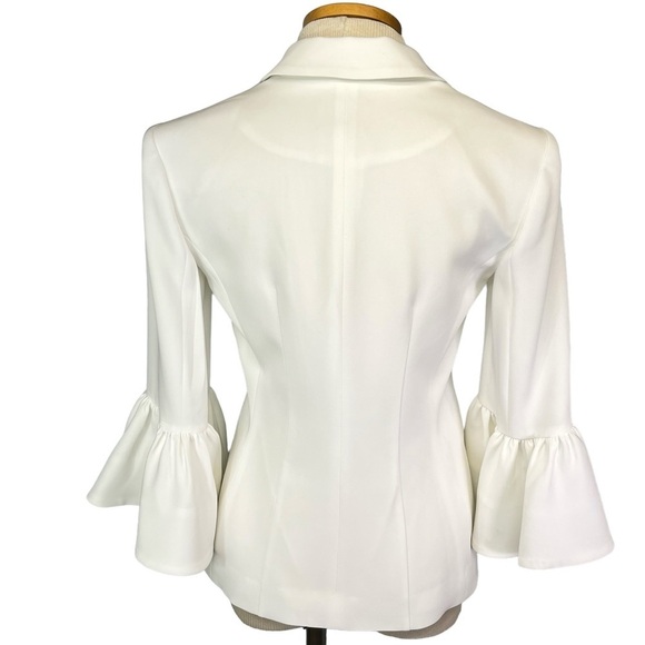Cinq A Sept Madeline Bell-Sleeve Blazer Women 2 in White - Picture 3 of 11